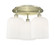 Ballston Three Light Semi-Flush Mount in Antique Brass (405|516-3C-AB-G559-8GWH)