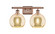 Ballston Two Light Bath Vanity in Antique Copper (405|516-2W-AC-G128-8)