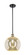Ballston One Light Mini Pendant in Black Antique Brass (405|516-1S-BAB-G128-12)