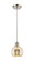 Ballston One Light Mini Pendant in Brushed Satin Nickel (405|516-1P-SN-G128-6)