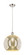 Ballston One Light Pendant in Polished Nickel (405|516-1P-PN-G128-14)