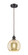 Ballston One Light Mini Pendant in Oil Rubbed Bronze (405|516-1P-OB-G128-8)