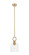 Downtown Urban One Light Pendant in Champagne Bronze (405|485-1S-CB-G487-6CL)