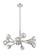 Downtown Urban LED Chandelier in Polished Nickel (405|465-12CR-PN-G465-CL)