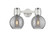 Downtown Urban Two Light Bath Vanity in Brushed Satin Nickel (405|464-2W-SN-G464B-7SM)