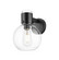 Downtown Urban One Light Wall Sconce in Matte Black (405|464-1W-BK-G464B-7CL)