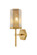 Downtown Urban One Light Wall Sconce in Brushed Brass (405|463-1W-BB-G463-8ME)