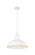 Downtown Urban One Light Pendant in White (405|455-1P-16W)