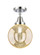 Caden One Light Semi-Flush Mount in Polished Chrome (405|447-1C-PC-G208-8)