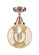 Caden One Light Semi-Flush Mount in Antique Copper (405|447-1C-AC-G208-8)
