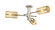 Downtown Urban Three Light Semi-Flush Mount in Polished Nickel (405|434-3F-PN-G434-7ME)