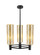 Downtown Urban Three Light Pendant in Matte Black (405|434-3CR-BK-G434-12ME)