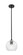 Downtown Urban One Light Pendant in Matte Black (405|434-1S-BK-G122-8)