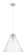 Downtown Urban One Light Pendant in Polished Nickel (405|434-1P-PN-GBC-164)
