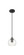 Downtown Urban One Light Pendant in Matte Black (405|434-1P-BK-G122-6)