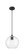 Downtown Urban One Light Pendant in Matte Black (405|434-1P-BK-G122-10)