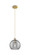 Downtown Urban One Light Pendant in Brushed Brass (405|434-1P-BB-G1213-8SM)