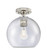 Downtown Urban One Light Flush Mount in Polished Nickel (405|434-1F-PN-G124-8)