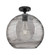 Downtown Urban One Light Flush Mount in Matte Black (405|434-1F-BK-G1213-12SM)