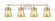 Downtown Urban Four Light Bath Vanity in Satin Nickel (405|423-4W-SN-G411-6ME)