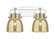 Downtown Urban Two Light Bath Vanity in Polished Chrome (405|423-2W-PC-G412-6ME)