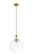Ballston One Light Mini Pendant in Brushed Brass (405|415-1SR-BB-G122-12)