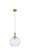 Ballston One Light Pendant in Brushed Brass (405|415-1PR-BB-G124-10)
