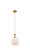 Ballston One Light Mini Pendant in Brushed Brass (405|415-1PR-BB-G121-8)