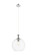Ballston One Light Mini Pendant in Polished Nickel (405|415-1P-PN-G122-12)