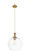 Ballston One Light Mini Pendant in Brushed Brass (405|415-1P-BB-G122-12)