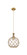 Ballston One Light Mini Pendant in Brushed Brass (405|415-1P-BB-G122-10RB)