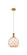 Ballston One Light Pendant in Brushed Brass (405|415-1P-BB-G121-10RB)