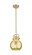 Downtown Urban One Light Mini Pendant in Champagne Bronze (405|410-1SS-CB-G410-8ME)