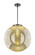 Essex One Light Pendant in Matte Black (405|221-1S-BK-G208-18)