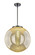 Essex One Light Pendant in Matte Black (405|221-1S-BK-G208-16)