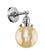 Franklin Restoration One Light Wall Sconce in Polished Chrome (405|203SW-PC-G208-6)