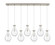 Downtown Urban Seven Light Linear Pendant in Brushed Satin Nickel (405|127-451-1P-SN-G451-7CL)