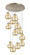 Newton 12 Light Pendant in Brushed Satin Nickel (405|126-410-1PS-SN-G410-8ME)