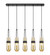 Downtown Urban Five Light Linear Pendant in Matte Black (405|125-452-1P-BK-G452-4ME)