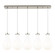 Downtown Urban Five Light Linear Pendant in Brushed Satin Nickel (405|125-451-1P-SN-G451-7GWH)
