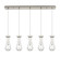Downtown Urban Five Light Linear Pendant in Brushed Satin Nickel (405|125-451-1P-SN-G451-4SDY)