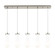 Downtown Urban Five Light Linear Pendant in Brushed Satin Nickel (405|125-451-1P-SN-G451-4GWH)