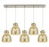 Downtown Urban Five Light Linear Pendant in Brushed Satin Nickel (405|125-410-1PS-SN-G412-8ME)