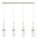Downtown Urban Four Light Linear Pendant in Polished Nickel (405|124-452-1P-PN-G452-4SDY)