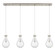 Downtown Urban Four Light Linear Pendant in Brushed Satin Nickel (405|124-451-1P-SN-G451-7SDY)