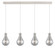 Downtown Urban Four Light Linear Pendant in Polished Nickel (405|124-451-1P-PN-G451-7SM)