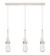 Downtown Urban Three Light Linear Pendant in Polished Nickel (405|123-452-1P-PN-G452-4SDY)