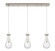 Downtown Urban Three Light Linear Pendant in Brushed Satin Nickel (405|123-451-1P-SN-G451-5ME)