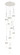 Downtown Urban Nine Light Pendant in Polished Nickel (405|119-452-1P-PN-G452-4GWH)