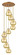 Newton Nine Light Pendant in Brushed Brass (405|119-410-1PS-BB-G410-8ME)